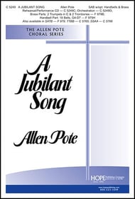 Jubilant Song SAB choral sheet music cover Thumbnail